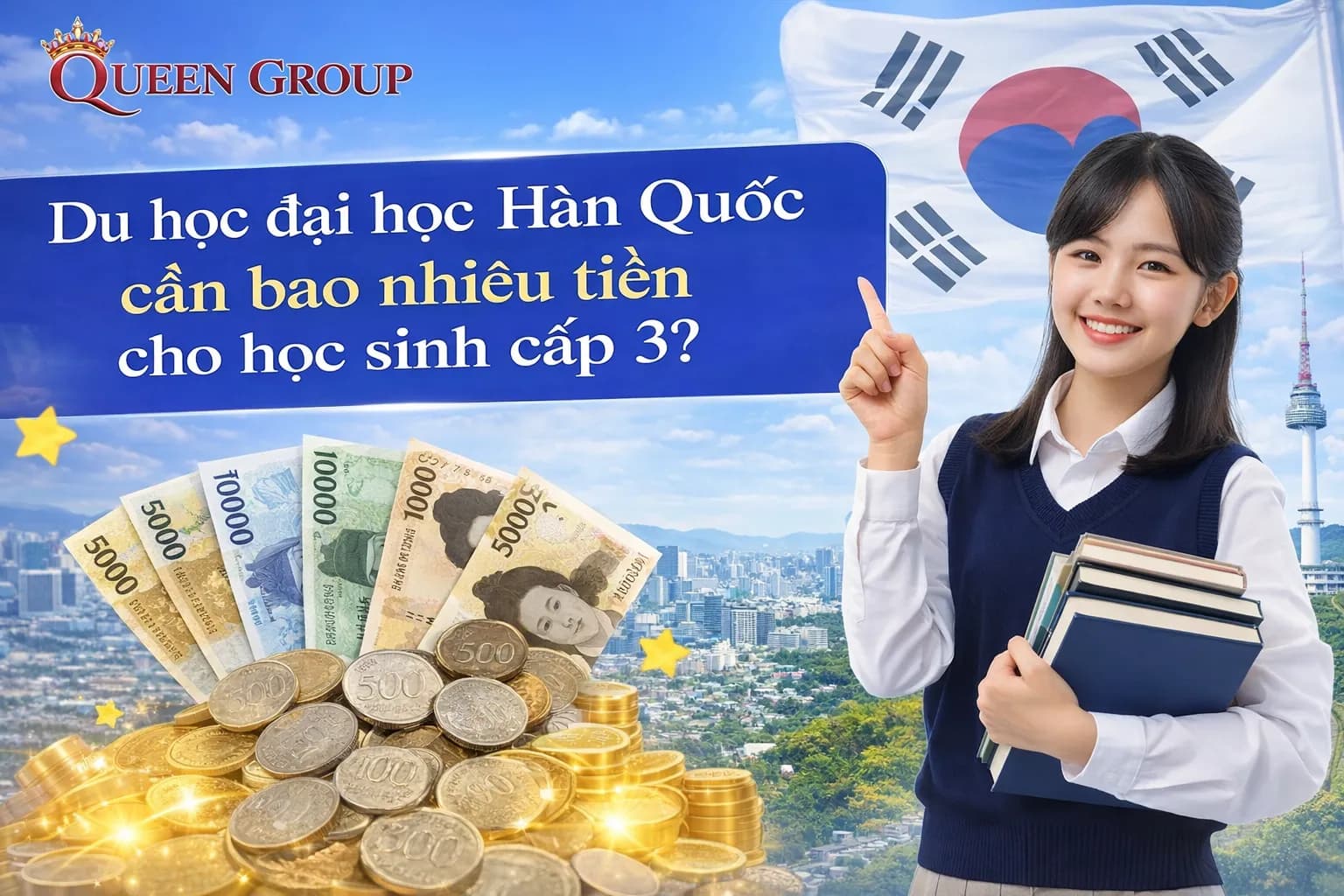 Du học Hàn Quốc cần bao nhiêu tiền đối với học sinh cấp 3?
