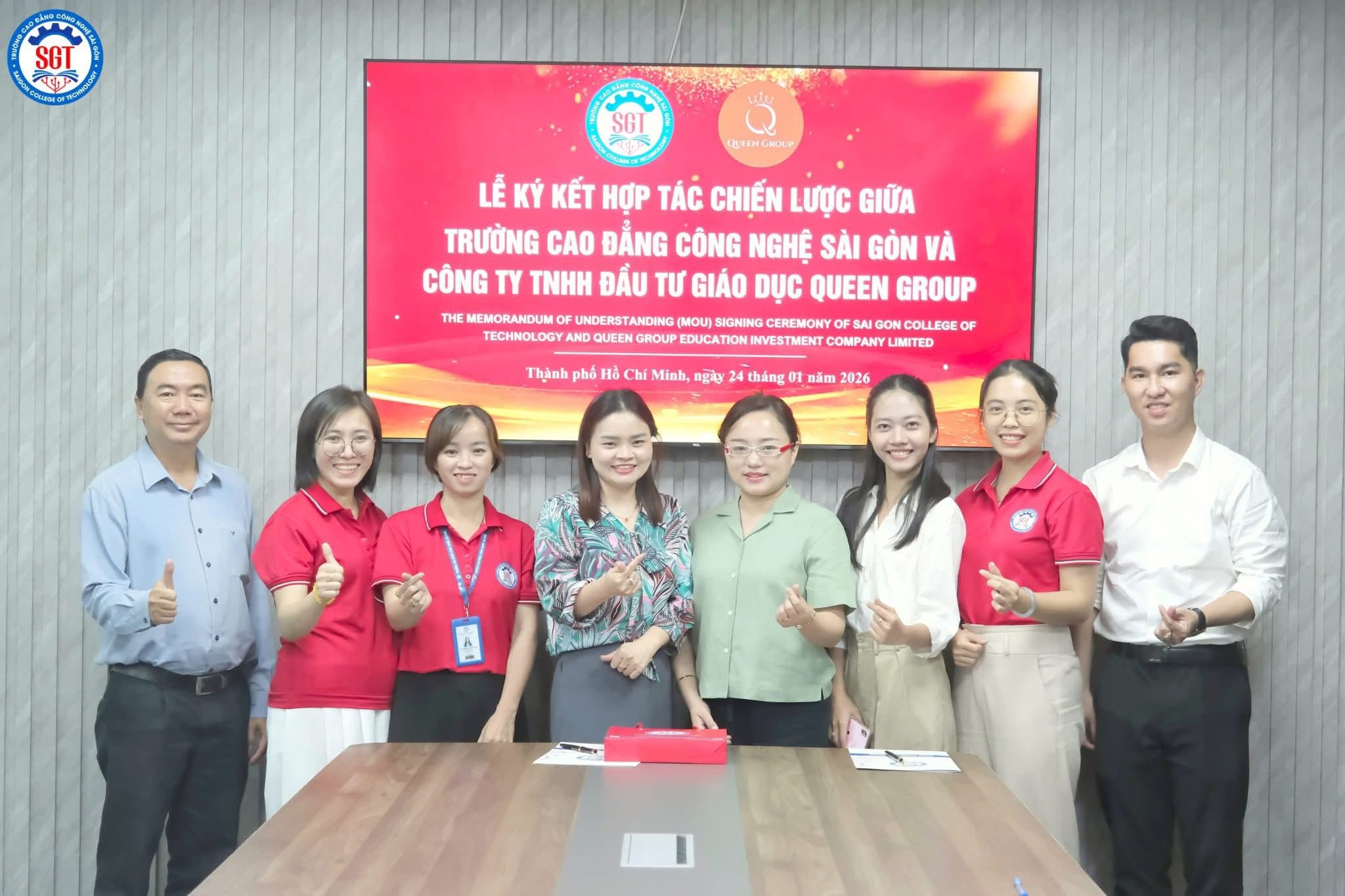 Queen Group and Saigon Technology College Partnership