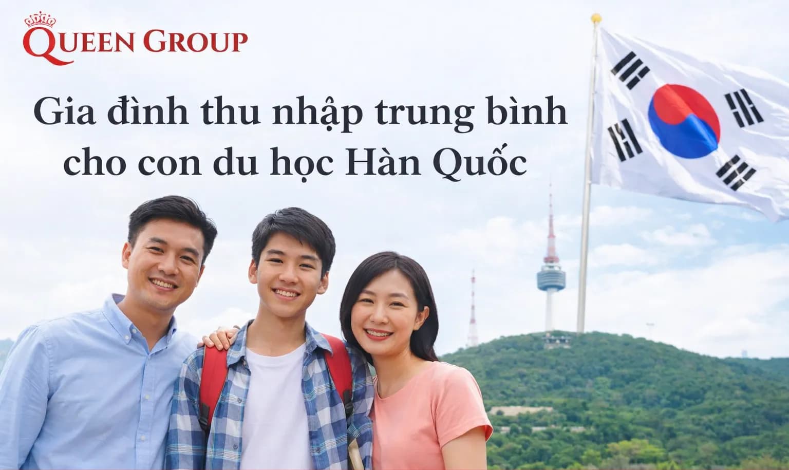 Thu nhập gia dinh cho con du hoc han quoc